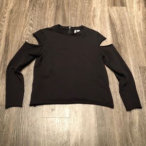 Cutout-Sleeve Sweatshirt
